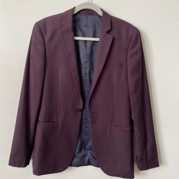 Topman Other - Burgundy Topman Suit Jacket size 36R
